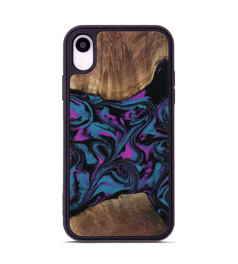 iPhone Xr Wood Phone Case - Travis (Purple, 818470)