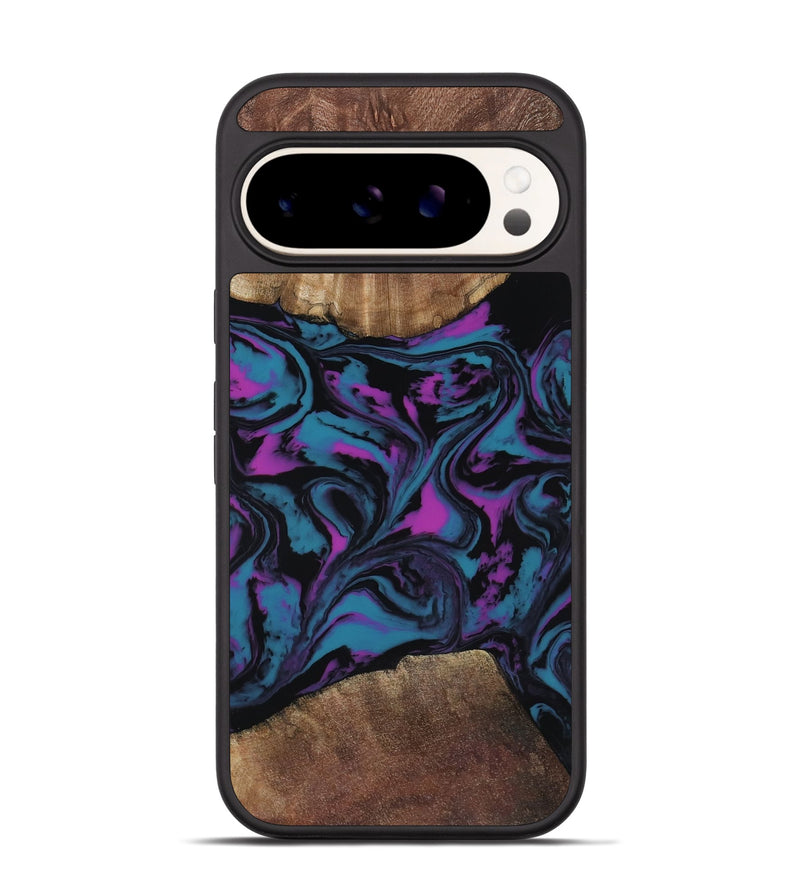 Pixel 9 Wood Phone Case - Travis (Purple, 818470)