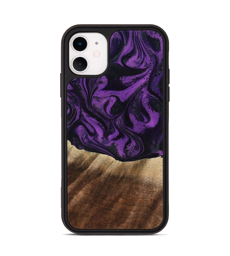 iPhone 11 Wood Phone Case - Jahmir (Purple, 818471)