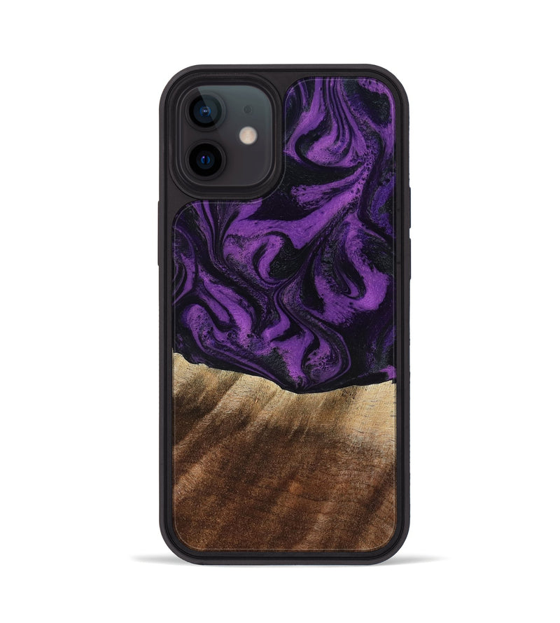 iPhone 12 Wood Phone Case - Jahmir (Purple, 818471)