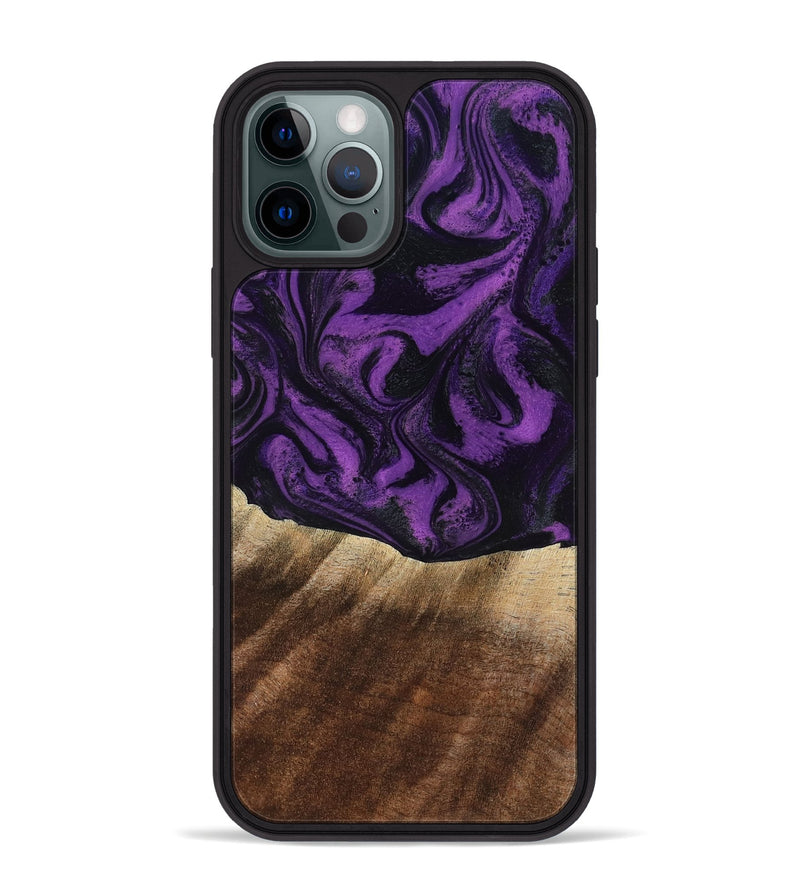 iPhone 12 Pro Max Wood Phone Case - Jahmir (Purple, 818471)