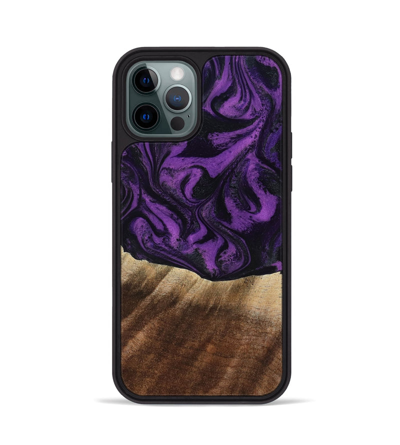 iPhone 12 Pro Wood Phone Case - Jahmir (Purple, 818471)