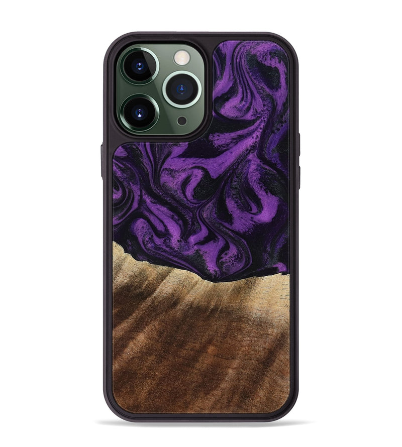 iPhone 13 Pro Max Wood Phone Case - Jahmir (Purple, 818471)