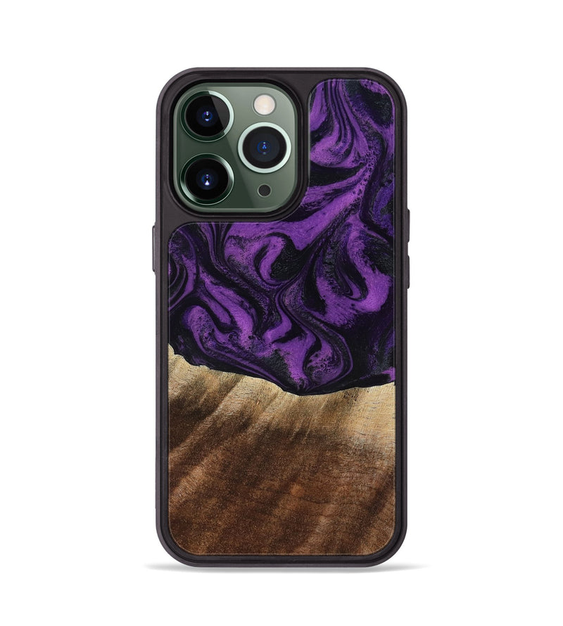 iPhone 13 Pro Wood Phone Case - Jahmir (Purple, 818471)