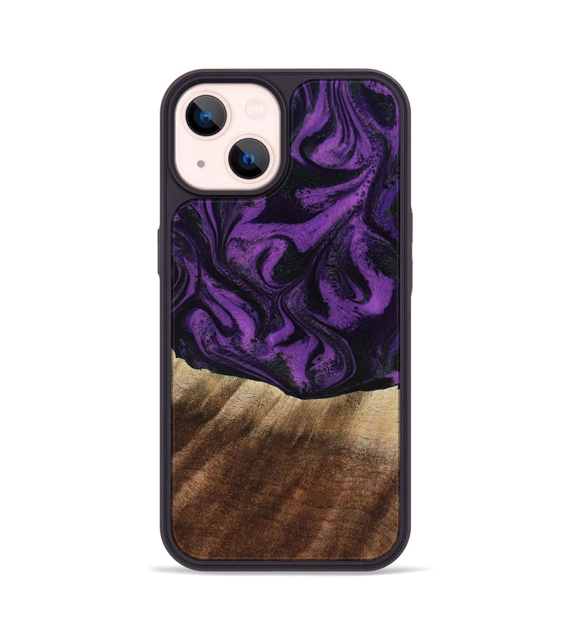 iPhone 14 Wood Phone Case - Jahmir (Purple, 818471)
