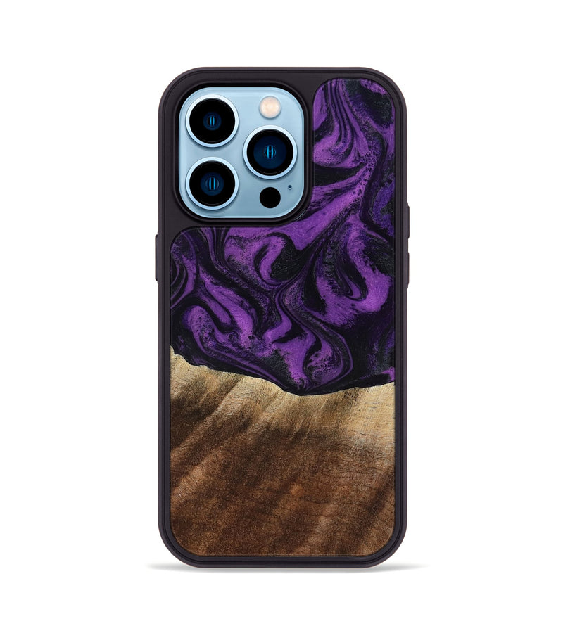 iPhone 14 Pro Wood Phone Case - Jahmir (Purple, 818471)