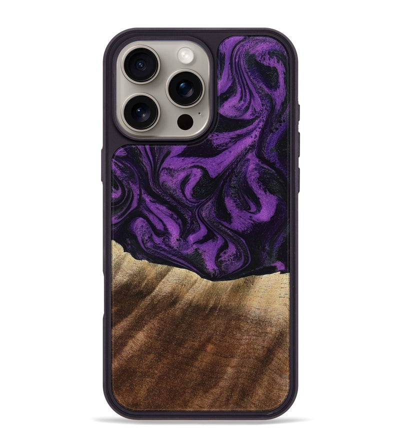 iPhone 16 Pro Max Wood Phone Case - Jahmir (Purple, 818471)