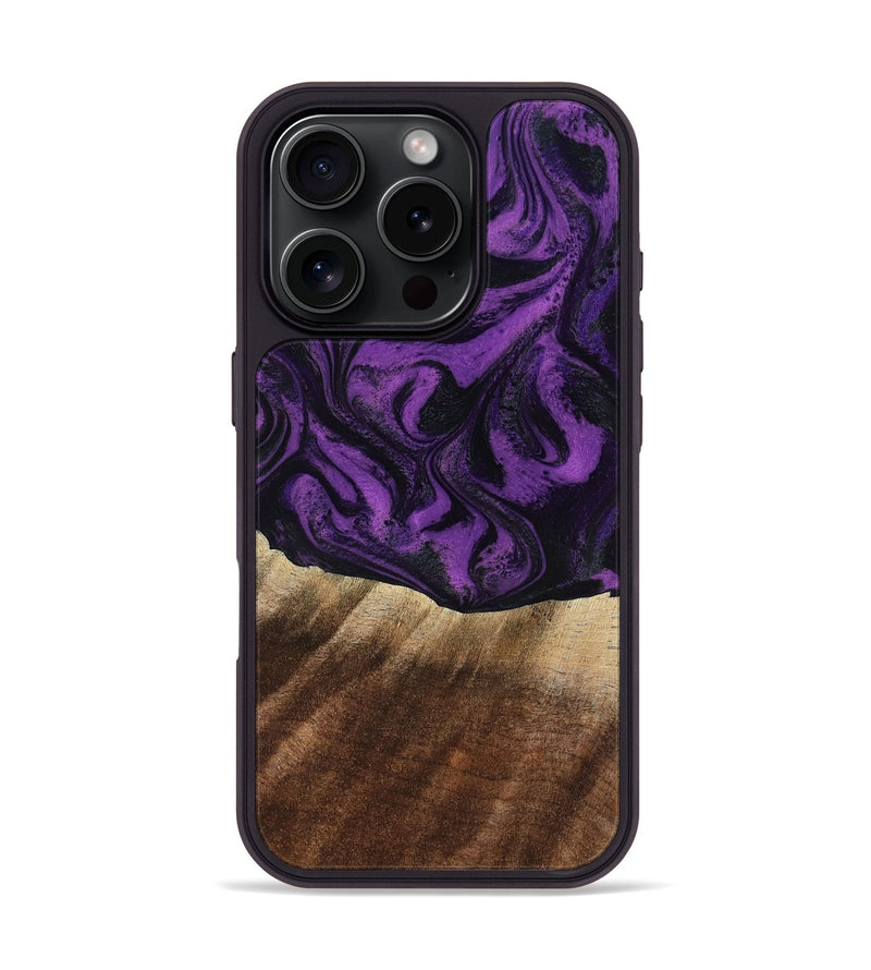 iPhone 16 Pro Wood Phone Case - Jahmir (Purple, 818471)