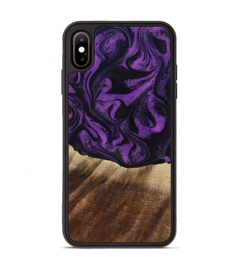 iPhone Xs Max Wood Phone Case - Jahmir (Purple, 818471)