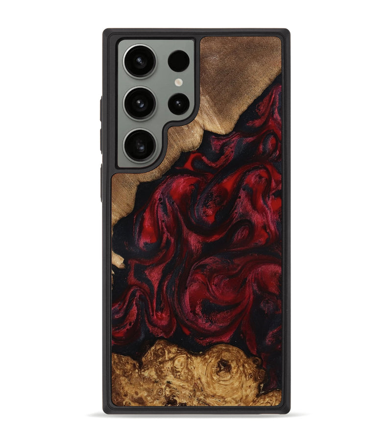 Galaxy S23 Ultra Wood Phone Case - Sol (Red, 818473)
