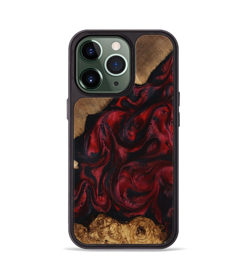 iPhone 13 Pro Wood Phone Case - Sol (Red, 818473)