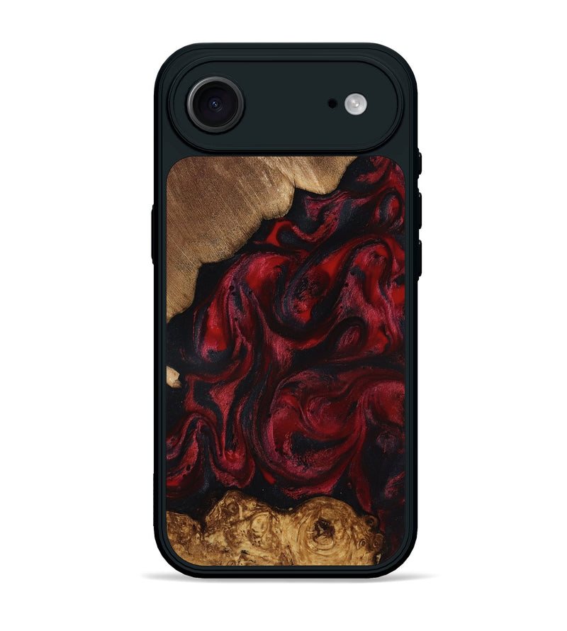 iPhone 17 Air Wood Phone Case - Sol (Red, 818473)