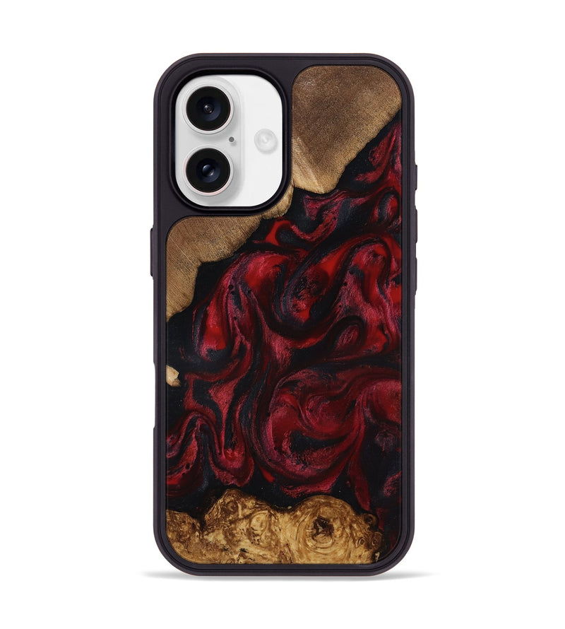 iPhone 17 Wood Phone Case - Sol (Red, 818473)