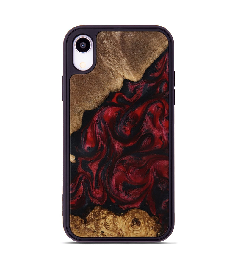 iPhone Xr Wood Phone Case - Sol (Red, 818473)