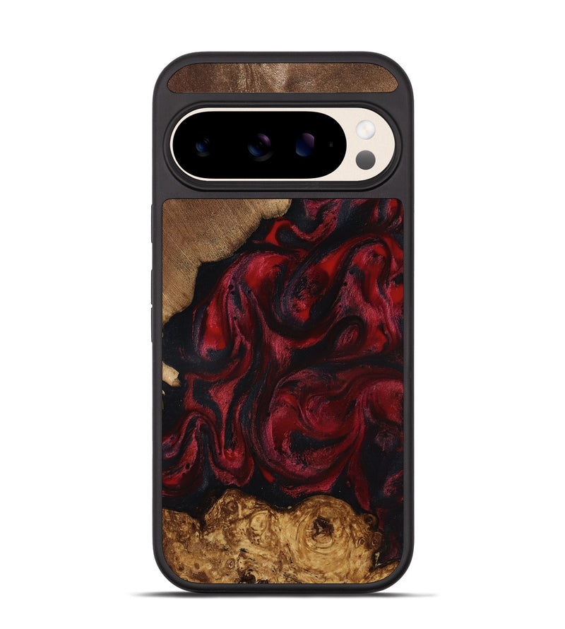 Pixel 10 Wood Phone Case - Sol (Red, 818473)
