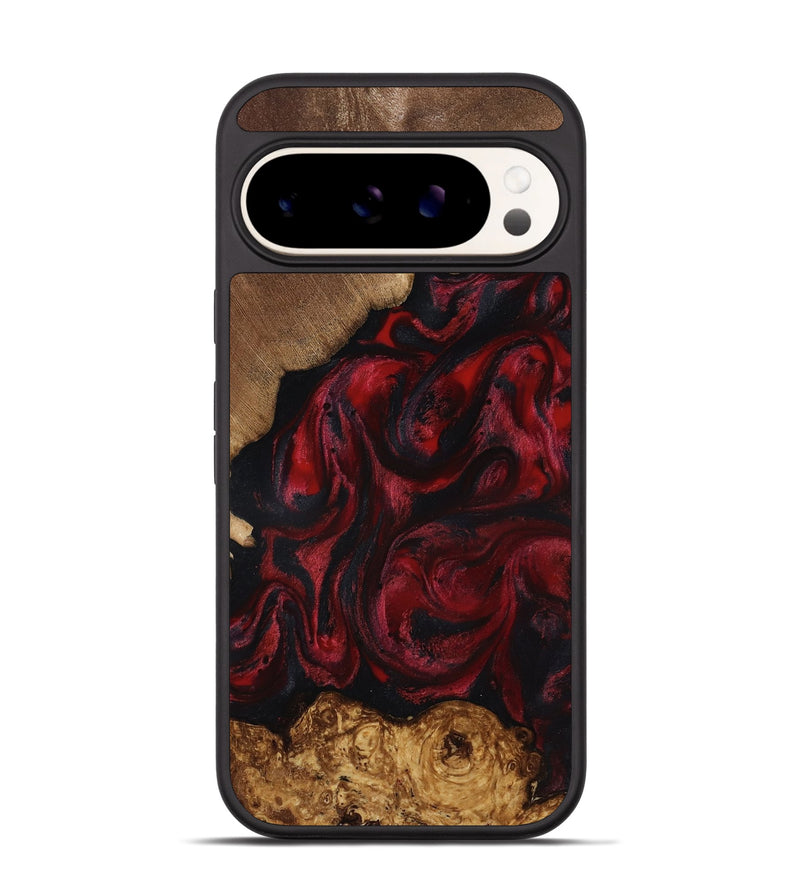 Pixel 9 Pro Wood Phone Case - Sol (Red, 818473)