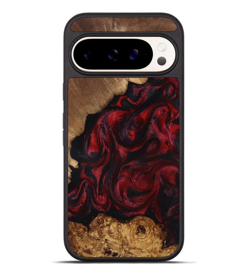 Pixel 9 Pro XL Wood Phone Case - Sol (Red, 818473)