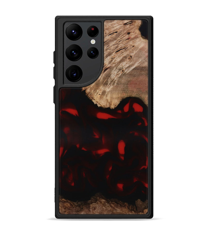 Galaxy S22 Ultra Wood Phone Case - Brea (Red, 818474)