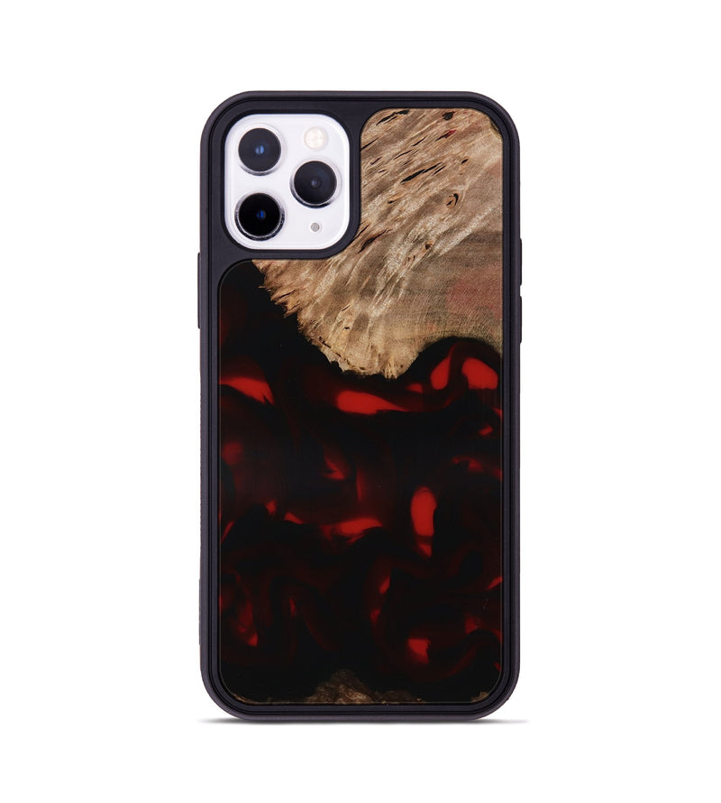 iPhone 11 Pro Wood Phone Case - Brea (Red, 818474)