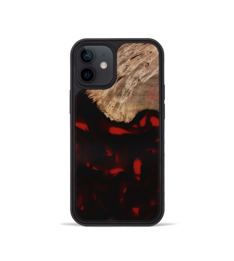 iPhone 12 mini Wood Phone Case - Brea (Red, 818474)