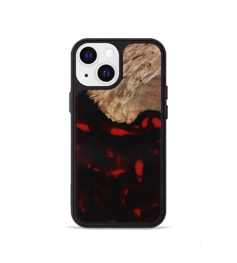 iPhone 13 mini Wood Phone Case - Brea (Red, 818474)