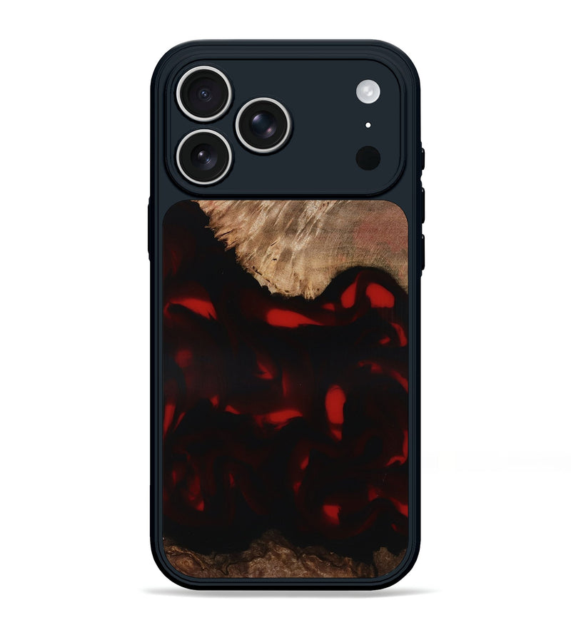 iPhone 17 Pro Max Wood Phone Case - Brea (Red, 818474)