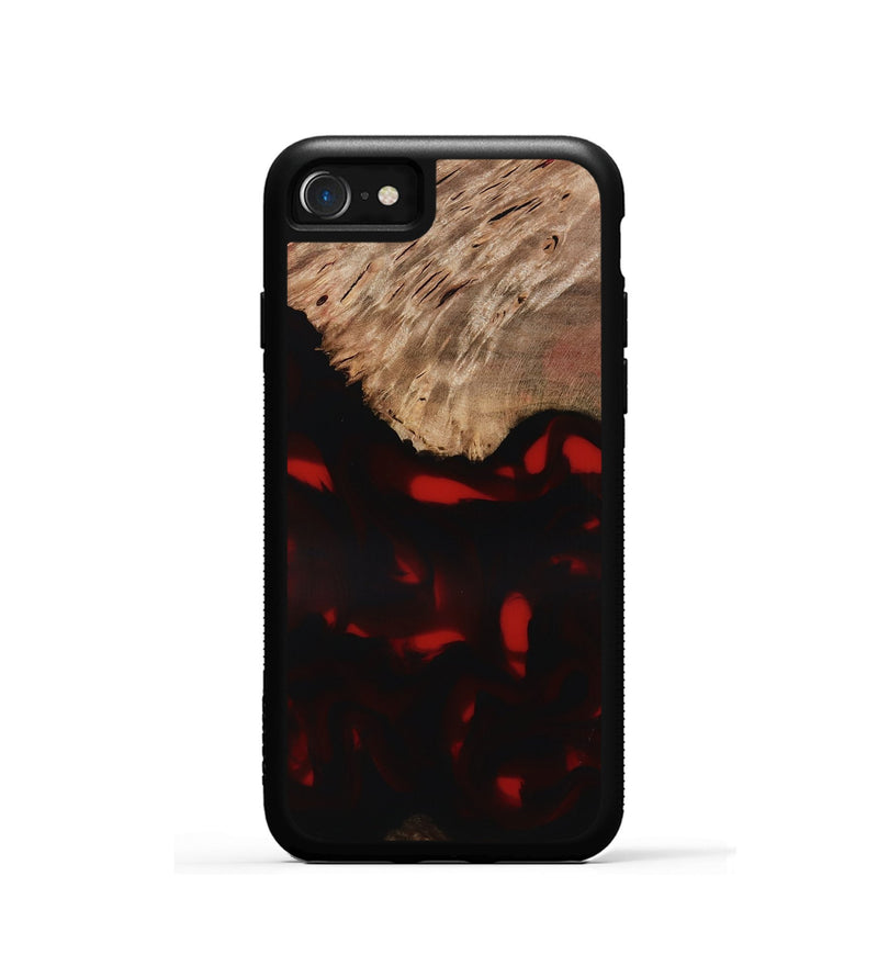iPhone SE Wood Phone Case - Brea (Red, 818474)
