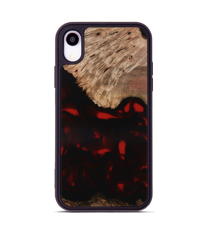 iPhone Xr Wood Phone Case - Brea (Red, 818474)