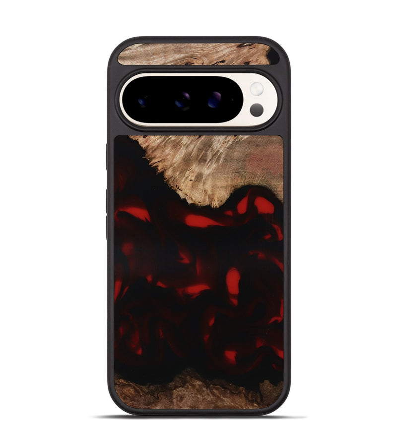 Pixel 9 Wood Phone Case - Brea (Red, 818474)