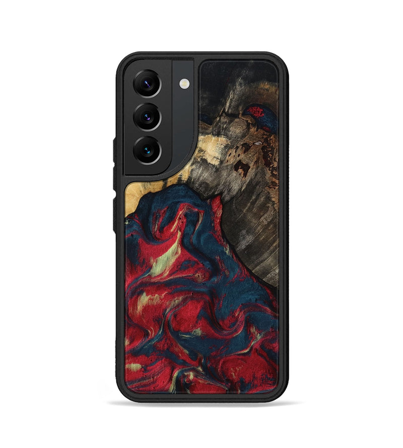 Galaxy S22 Wood Phone Case - Margery (Red, 818475)