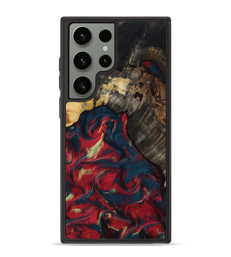 Galaxy S23 Ultra Wood Phone Case - Margery (Red, 818475)