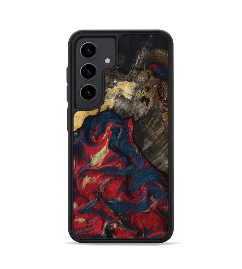 Galaxy S24 Wood Phone Case - Margery (Red, 818475)