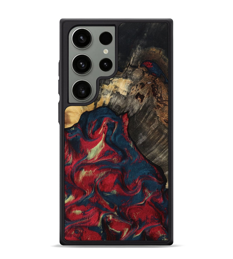 Galaxy S24 Ultra Wood Phone Case - Margery (Red, 818475)
