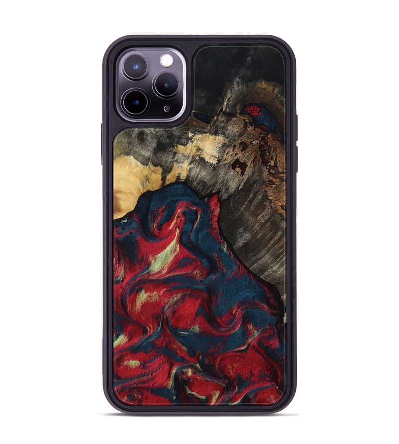 iPhone 11 Pro Max Wood Phone Case - Margery (Red, 818475)