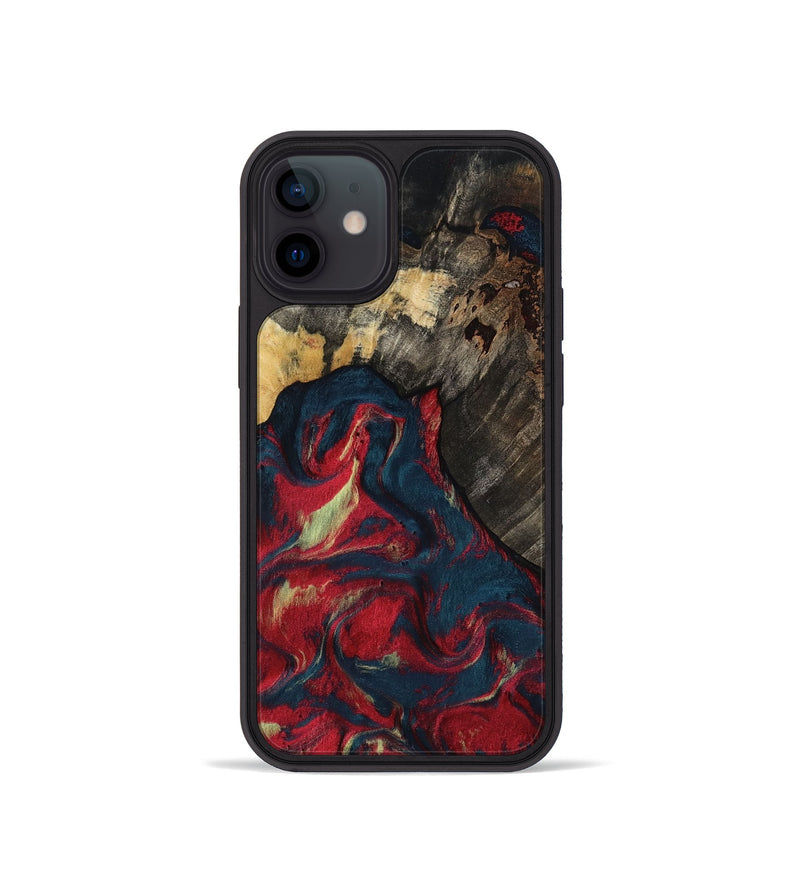 iPhone 12 mini Wood Phone Case - Margery (Red, 818475)