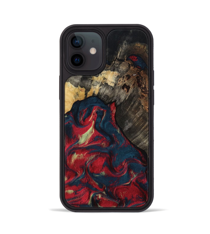 iPhone 12 Wood Phone Case - Margery (Red, 818475)