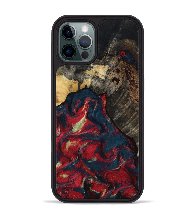 iPhone 12 Pro Max Wood Phone Case - Margery (Red, 818475)