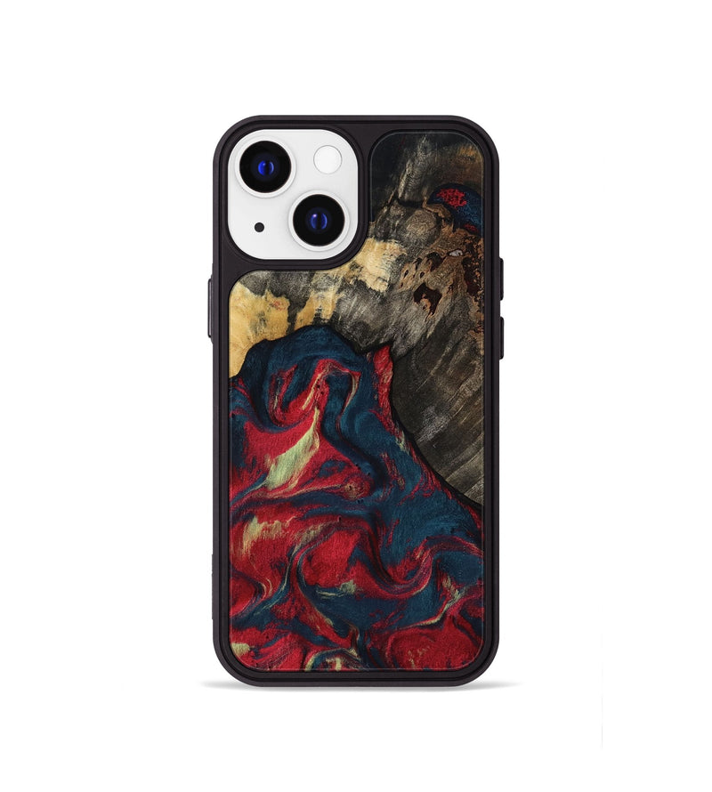 iPhone 13 mini Wood Phone Case - Margery (Red, 818475)