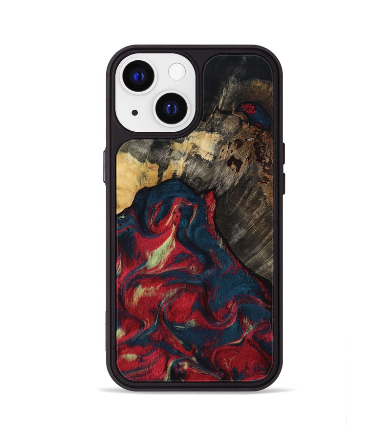 iPhone 13 Wood Phone Case - Margery (Red, 818475)