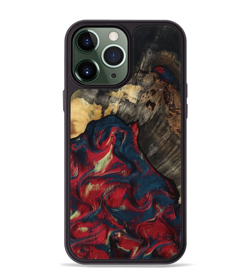 iPhone 13 Pro Max Wood Phone Case - Margery (Red, 818475)