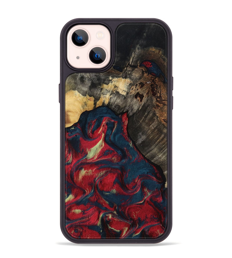 iPhone 14 Plus Wood Phone Case - Margery (Red, 818475)