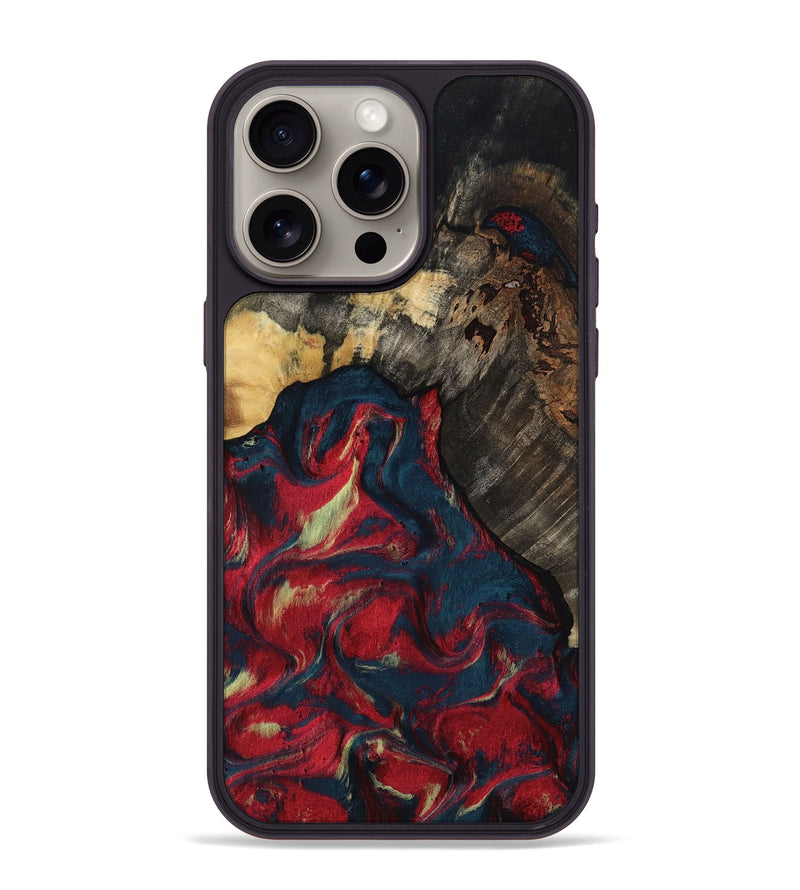 iPhone 15 Pro Max Wood Phone Case - Margery (Red, 818475)