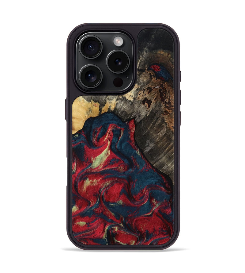 iPhone 16 Pro Wood Phone Case - Margery (Red, 818475)