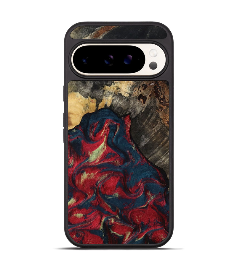 Pixel 9 Pro Wood Phone Case - Margery (Red, 818475)
