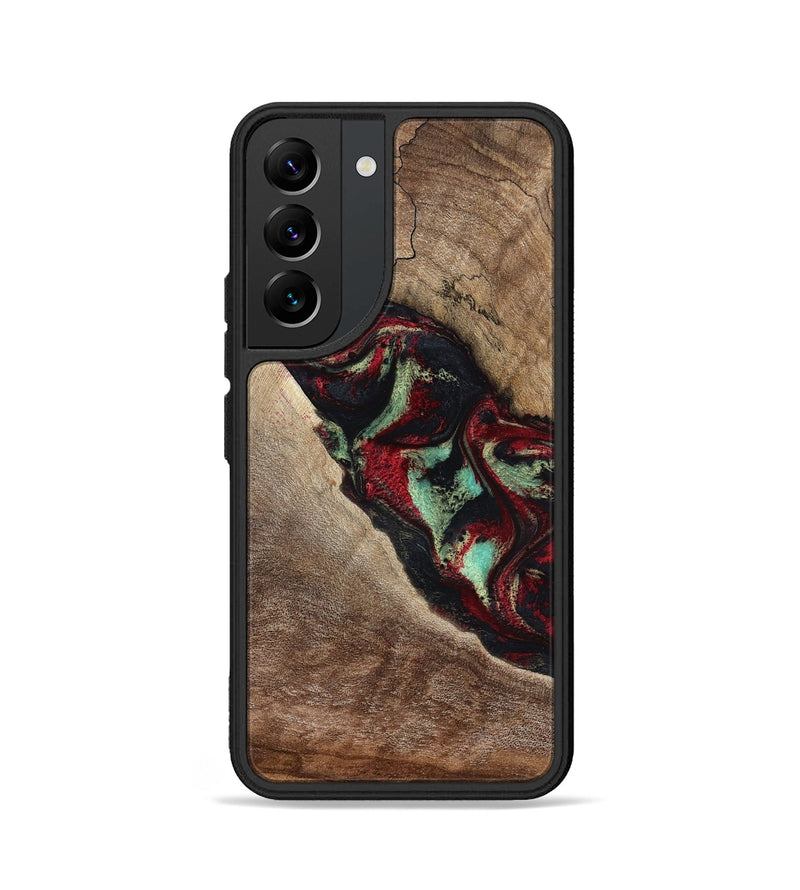 Galaxy S22 Wood Phone Case - Michell (Red, 818476)