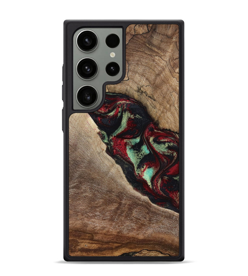Galaxy S24 Ultra Wood Phone Case - Michell (Red, 818476)