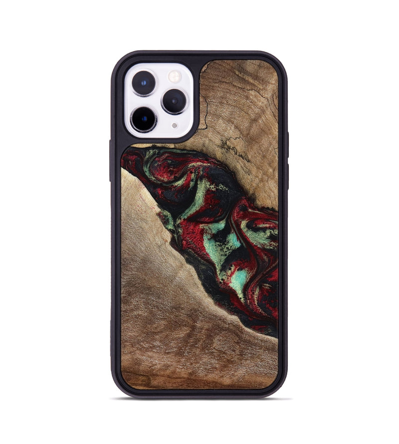 iPhone 11 Pro Wood Phone Case - Michell (Red, 818476)
