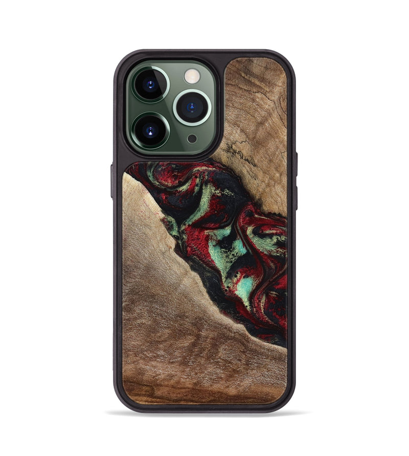 iPhone 13 Pro Wood Phone Case - Michell (Red, 818476)