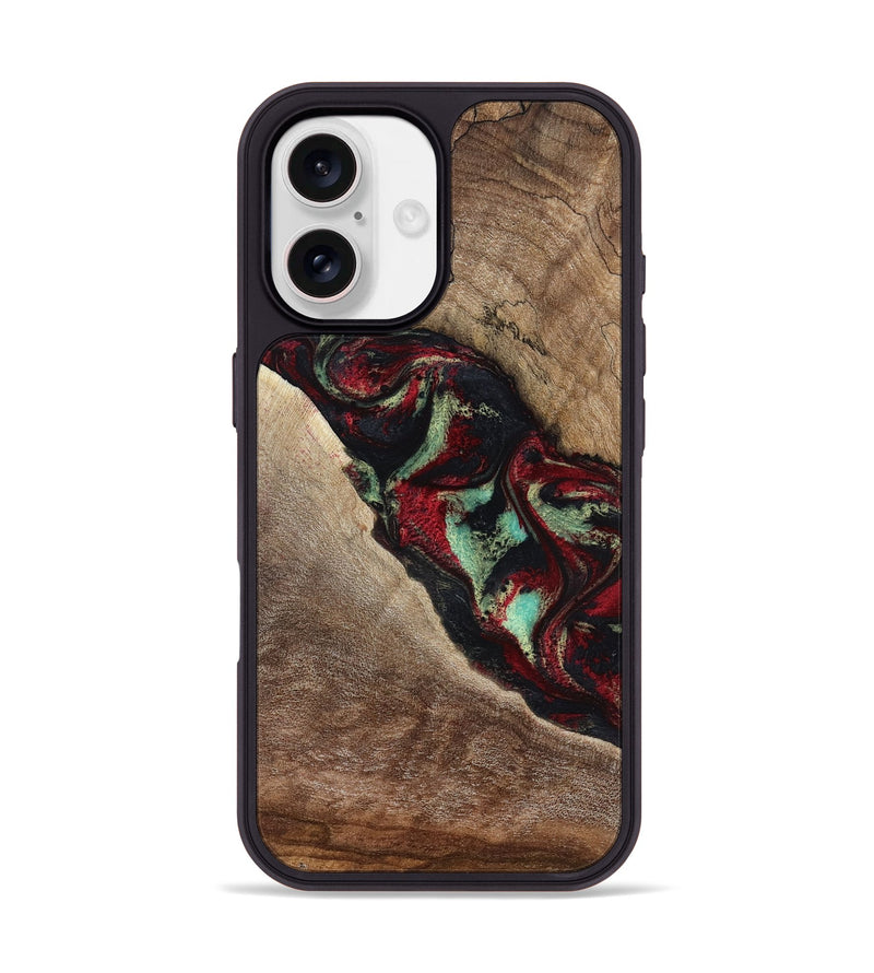 iPhone 17 Wood Phone Case - Michell (Red, 818476)