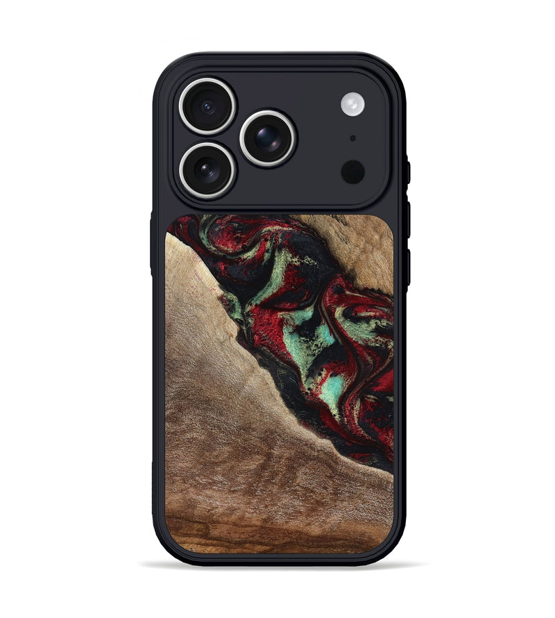 iPhone 17 Pro Wood Phone Case - Michell (Red, 818476)